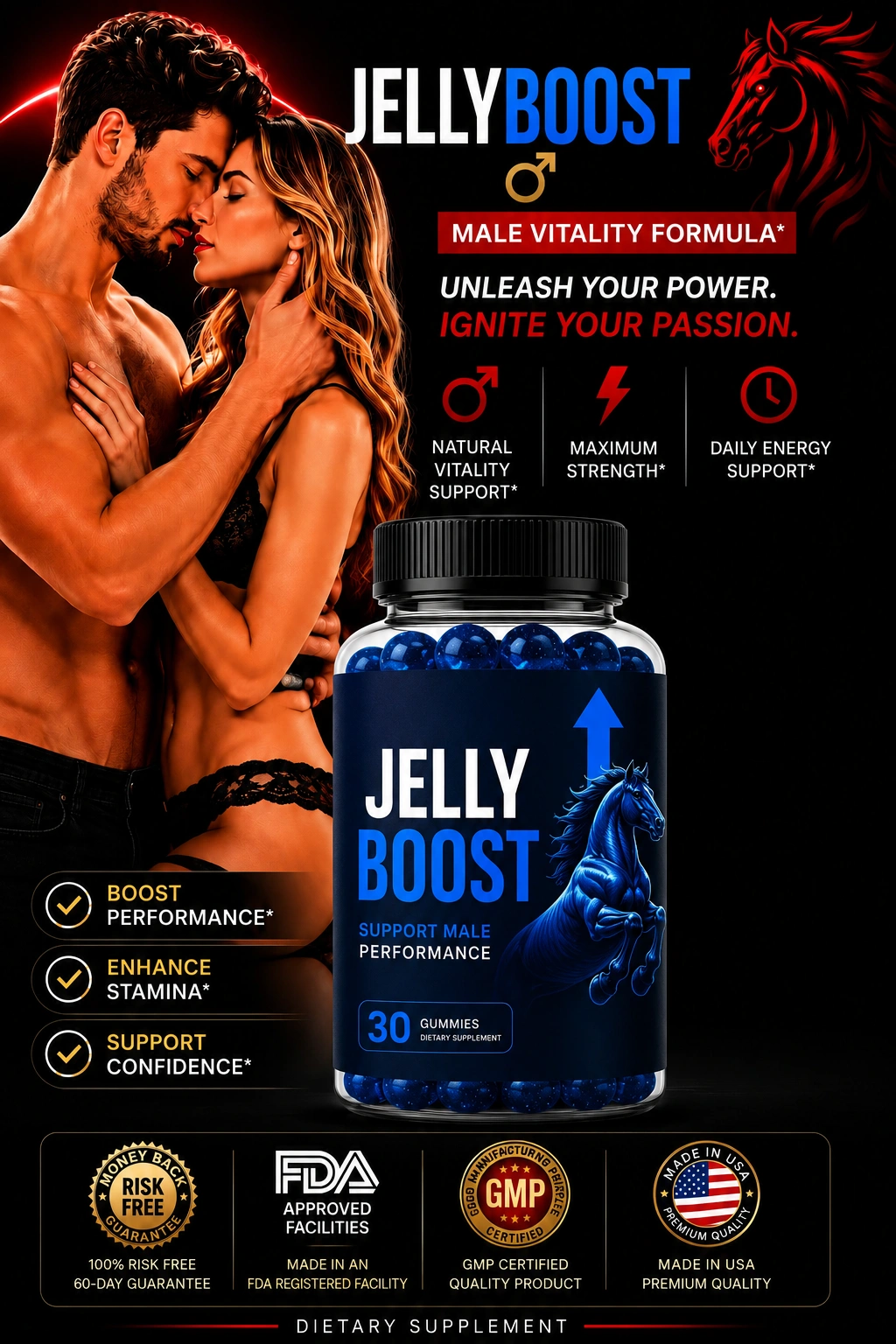 JellyBoost Official Men's Vitality Supplement
